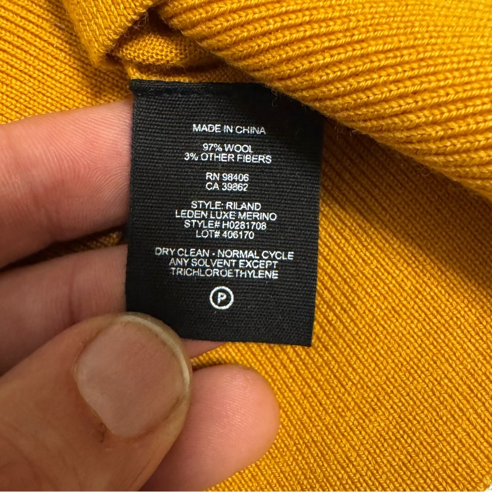 Theory Saffron M NWT Riland Sweater 3580 - Picture 4 of 9